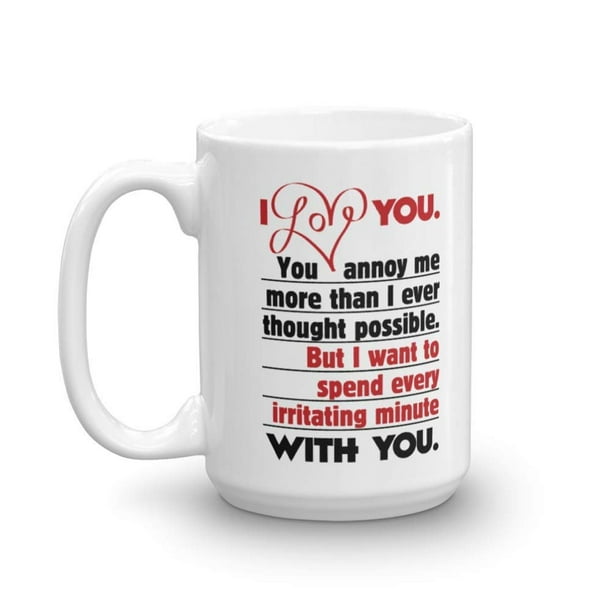 Gift for Husband I Love Your Chicken Crude Humor Novelty 15oz Coffee Mug Tea Cup